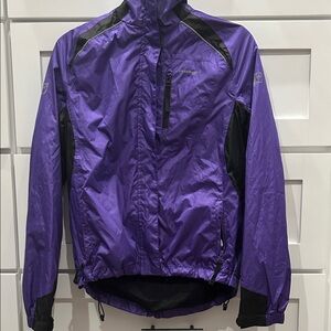 Purple and Black Size 10 Muddy Fox Cycling Jacket
